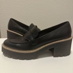 Dolce Vita Black Platform Loafers